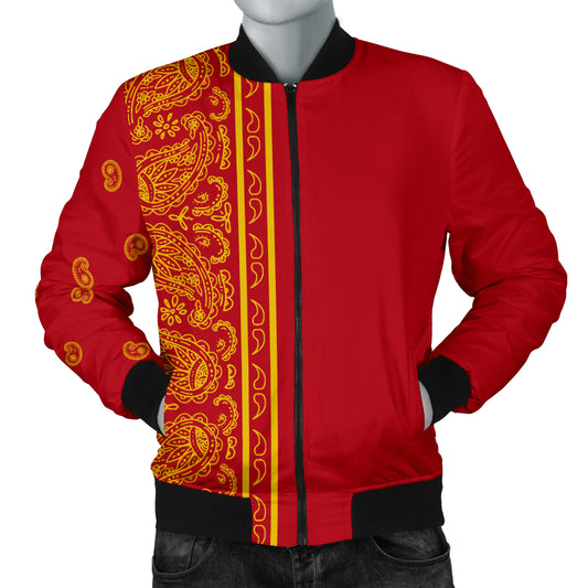 red bandana jacket for men