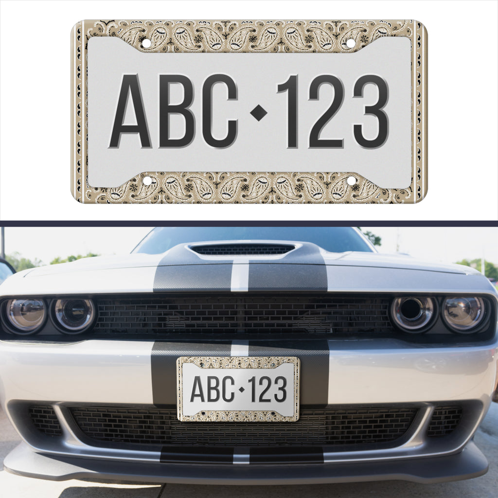camo 4WD license plate frame