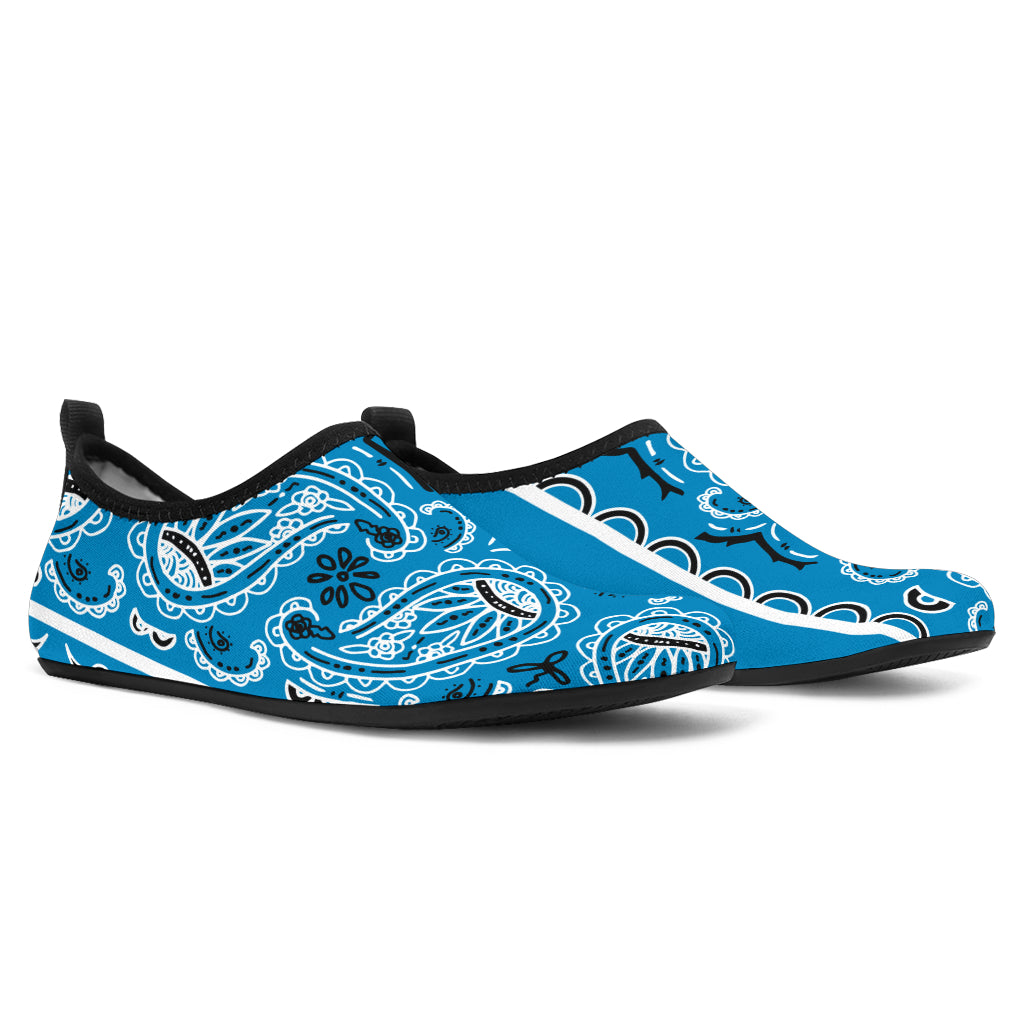Sky Blue Bandana Addicts Water Shoes