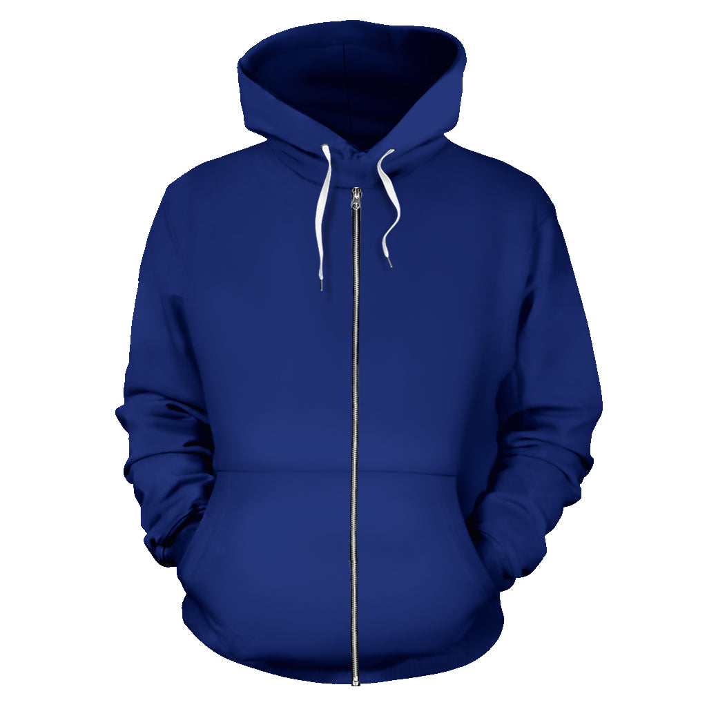 Simple Times Royal Blue Bandana Zip Hoodie