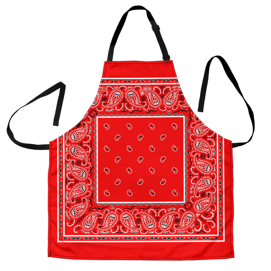 Western Red Big Bandana Apron