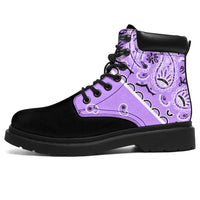 lilac purple boots