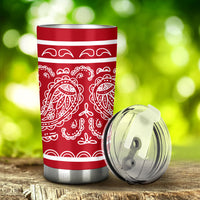 red bandana insulated car cup