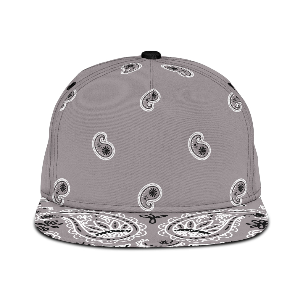 Classic Gray Bandana Snapback Cap
