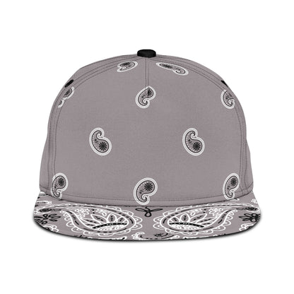 Classic Gray Bandana Snapback Cap