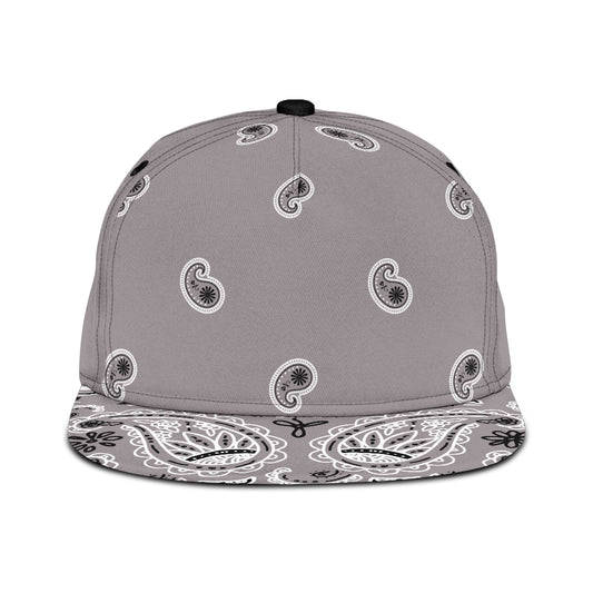 Classic Gray Bandana Snapback Cap