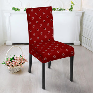Maroon Red Bandana Chair Cover