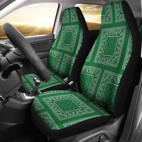 Green car seat cover