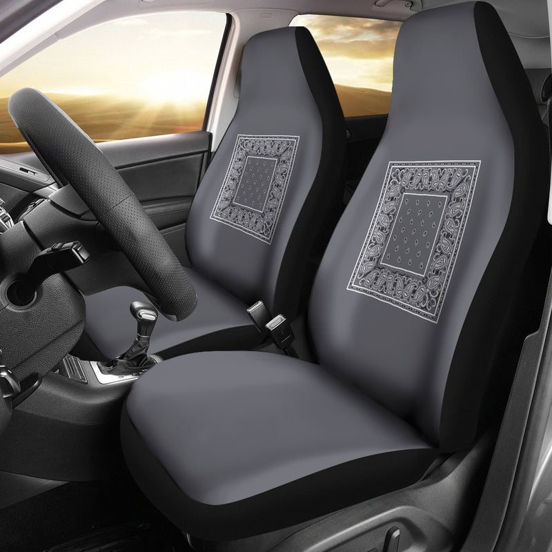 Gray seat cover