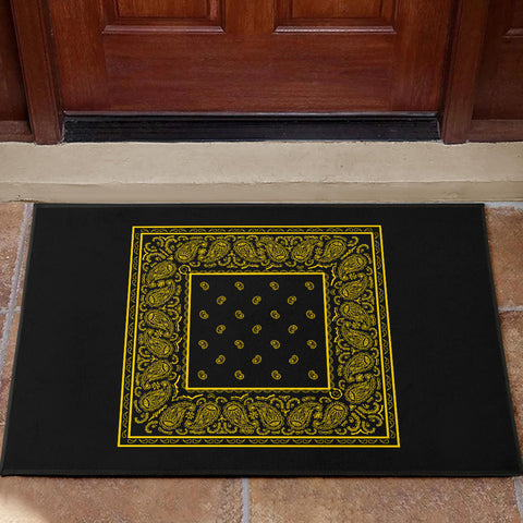 Green Bandana Door Mats, Home Decor