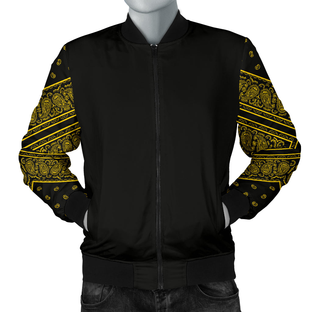 black and gold bandana jacket