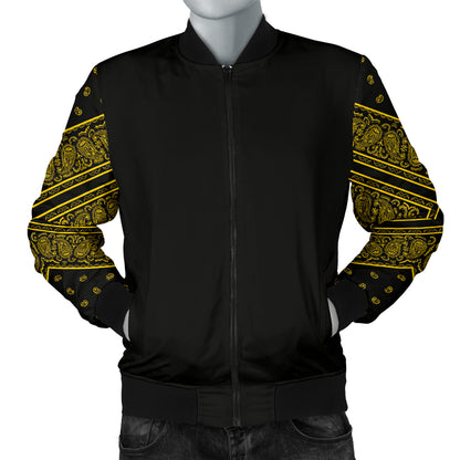 black and gold bandana jacket