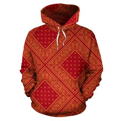 red and yellow hoodie
