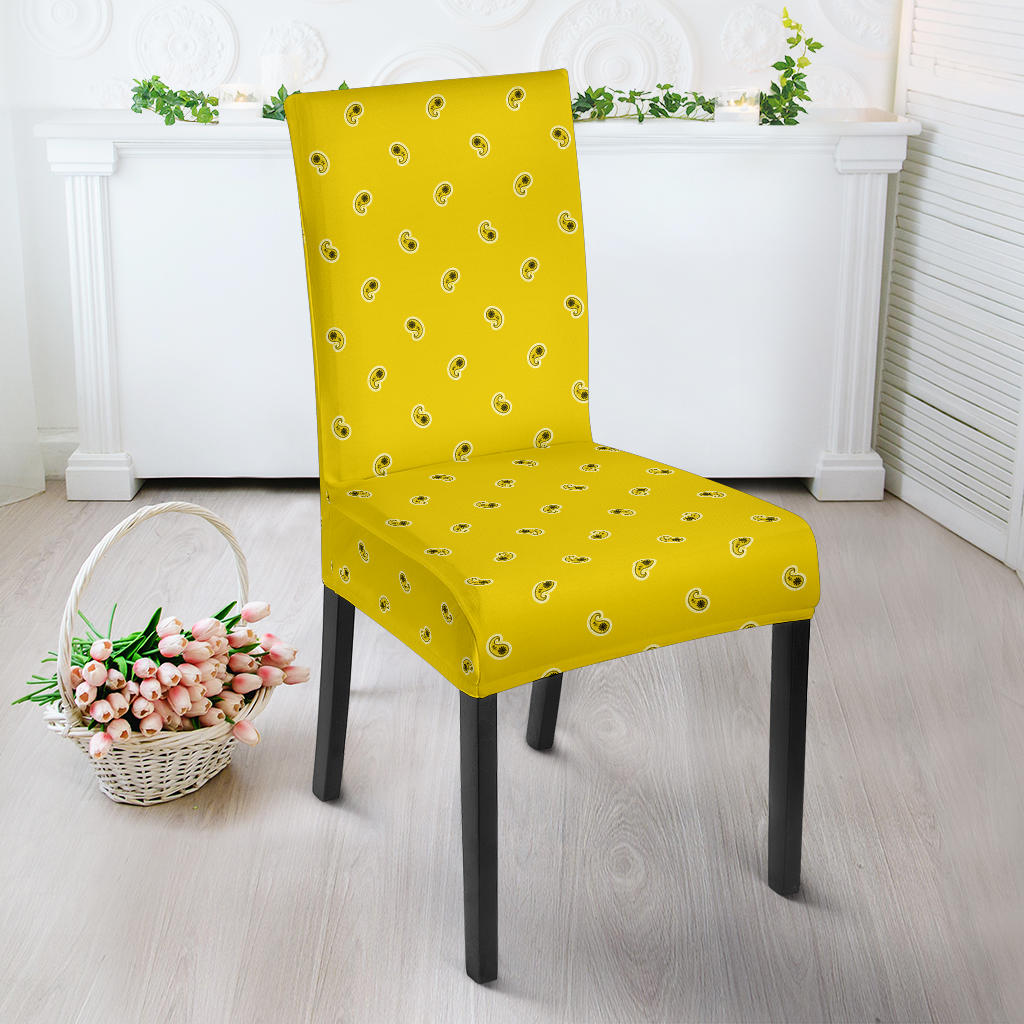 Sunshine Yellow Bandana Dining Chair Covers
