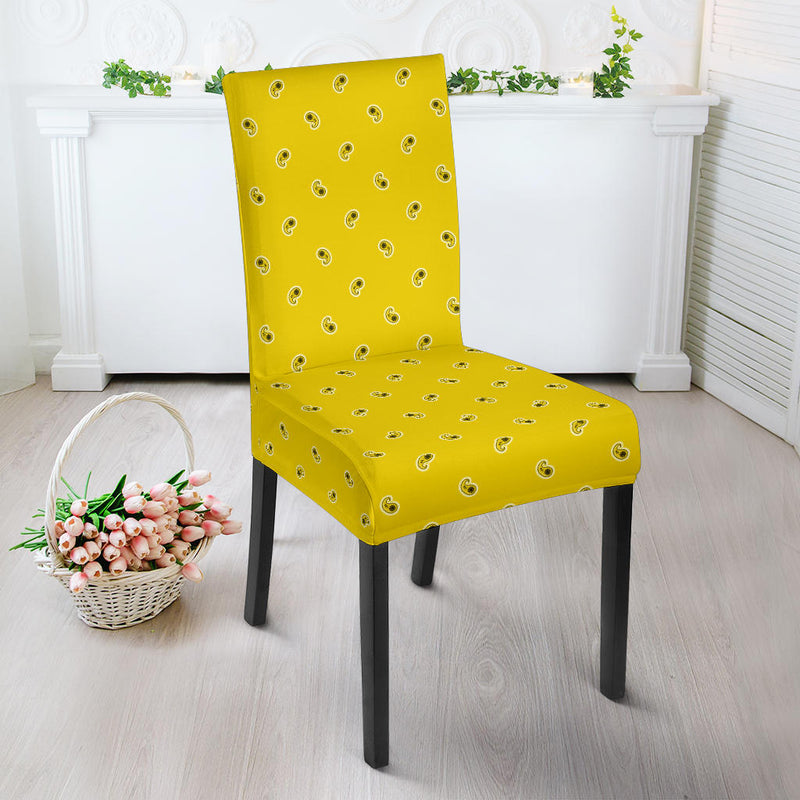 Sunshine Yellow Bandana Dining Chair Covers
