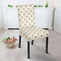 Cream and Brown Bandana Dining Chair Covers 