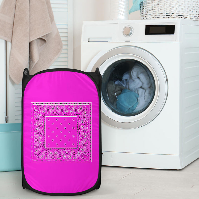 pink bandana laundry hamper