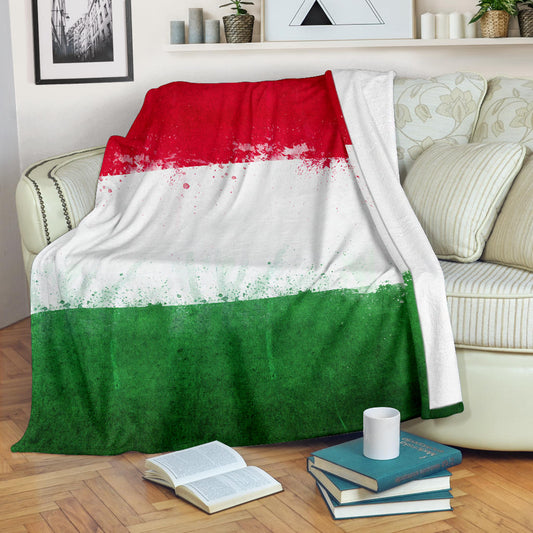 Italian Flag Fleece Throw Blanket