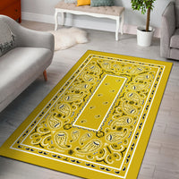 yellow throw rugs