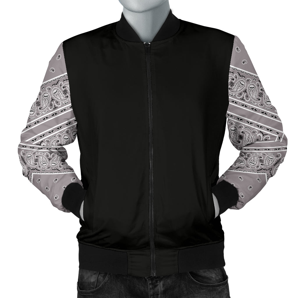 gray bandana menswear jacket