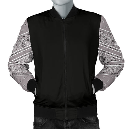 gray bandana menswear jacket