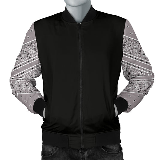 gray bandana menswear jacket