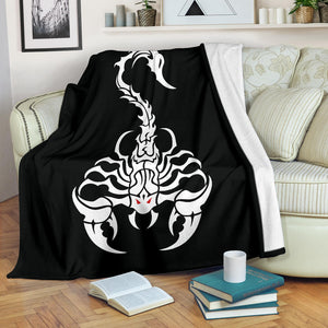 Scorpion Tribal Fleece Throw Blanket