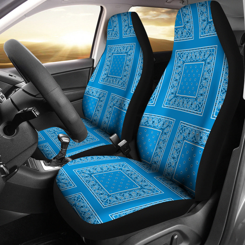 blue car seat cover