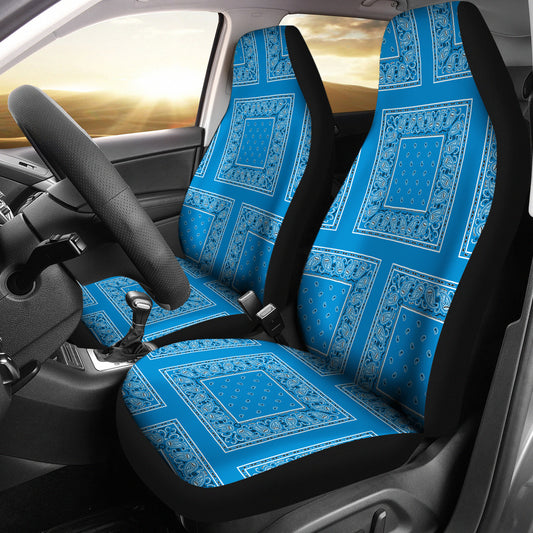 blue car seat cover