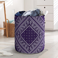 Laundry Hamper - Purple Bandana