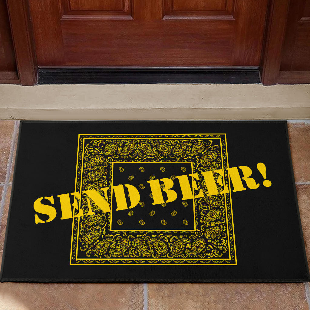 send beer welcome mat