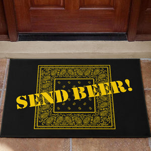 send beer welcome mat