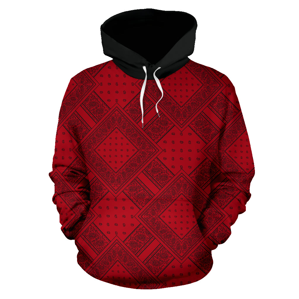 Red and Black Bandanas DB Pullover Hoodie