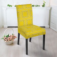 Yellow Bandana Kitchen Chair Slipcovers