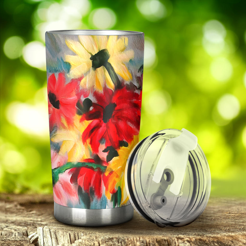 creative art tumbler cups