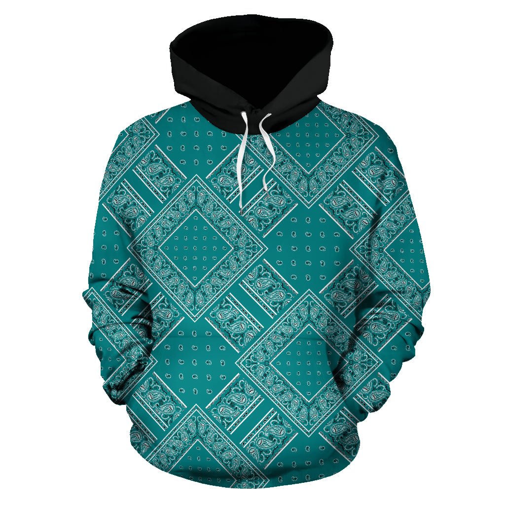 teal bandana hoodie