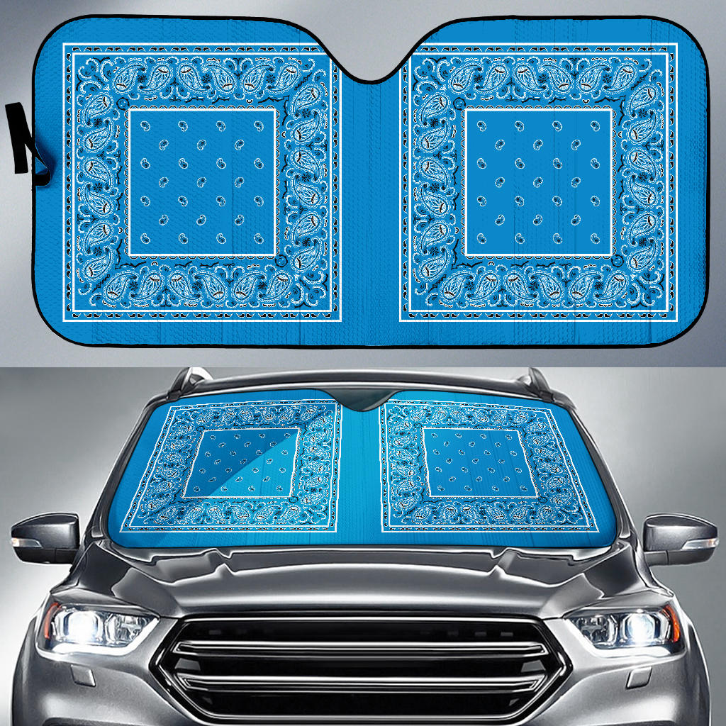 sky blue car window shades