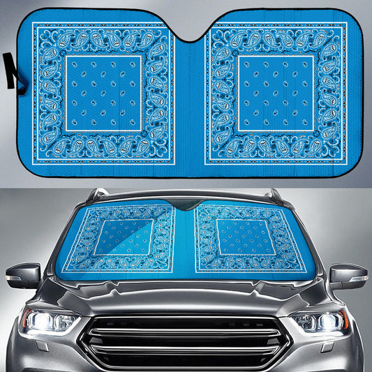 sky blue car window shades