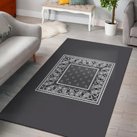 gray bandana rug