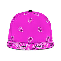 Abruptly Pink Bandana Snapback Cap