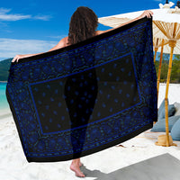 Blue with Black bandana sarong
