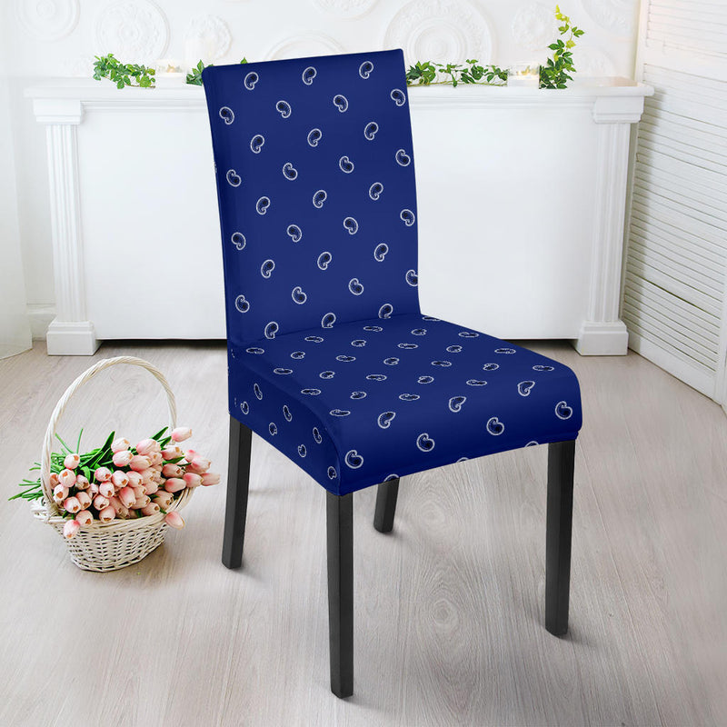 Royal Blue Bandana Dining Chair Slipcovers