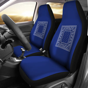 blue car show seat covers
