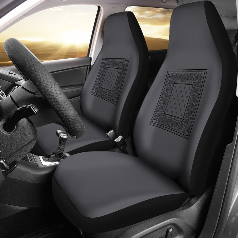 Gray and Black car seat cover