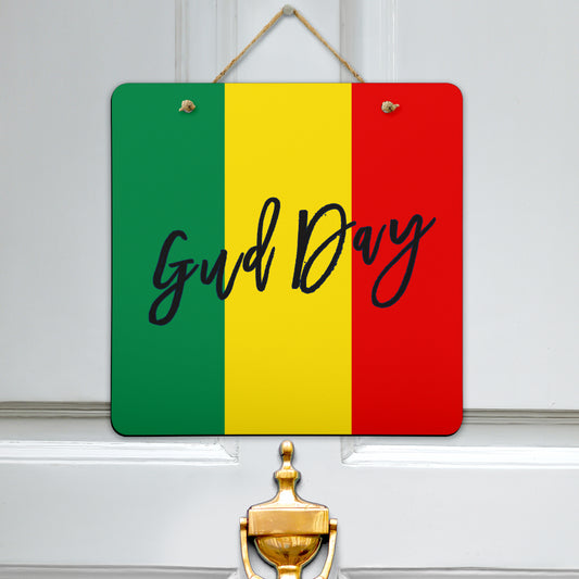 rasta flag door sign