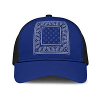 Royal Blue Bandana Simple Mesh Back Cap
