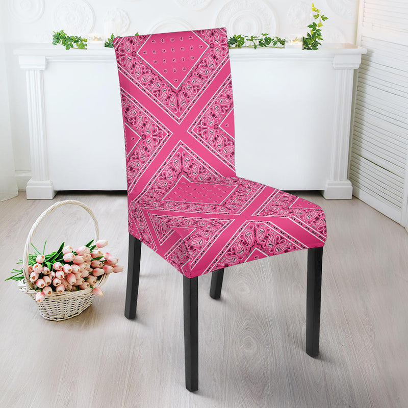 Pink Bandana Dining Chair Covers