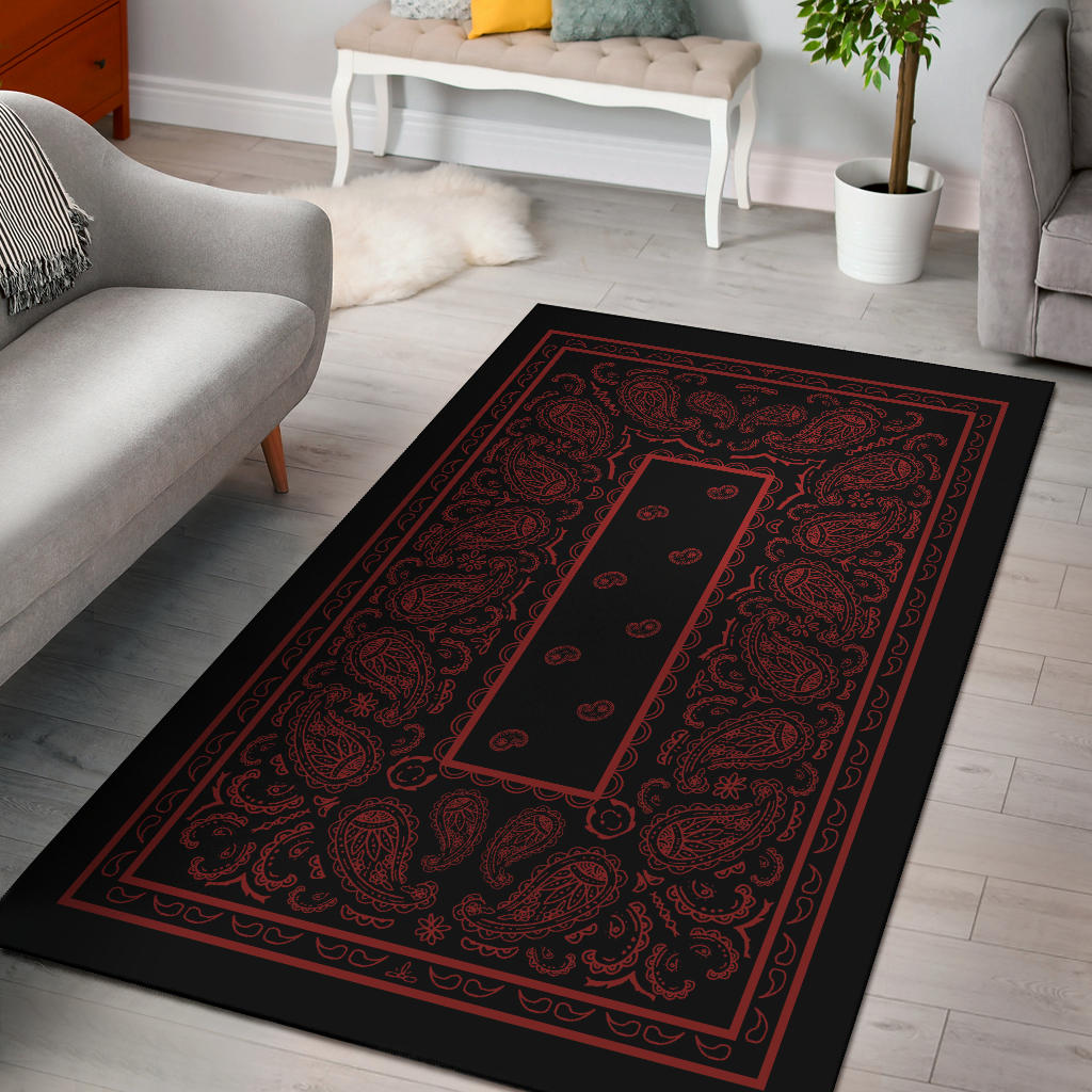 black throw rug