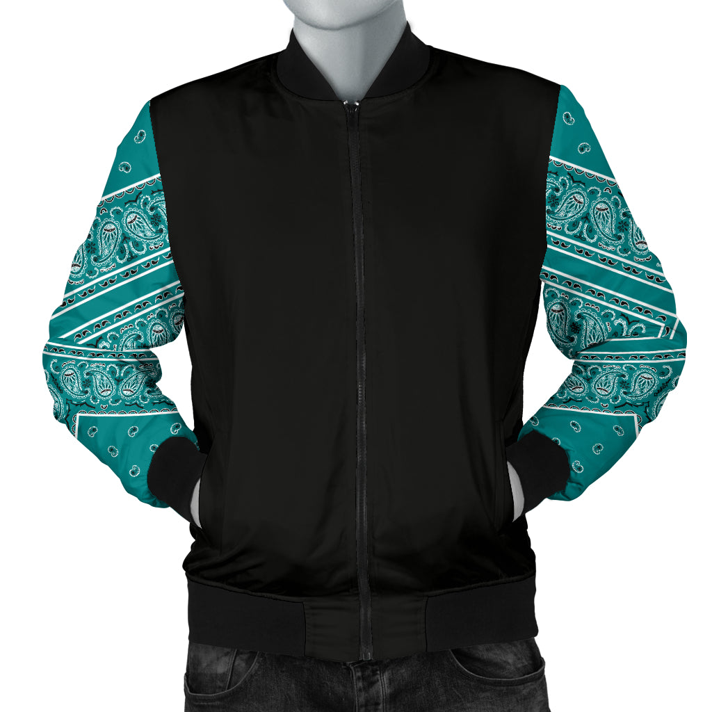 teal bandana jacket