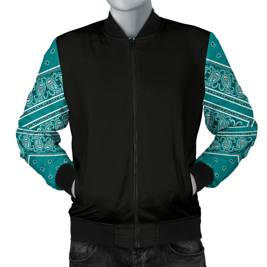 teal bandana jacket